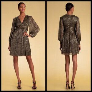 💕TRINA TURK💕 Cherry Blossom Dress Metallic Mini